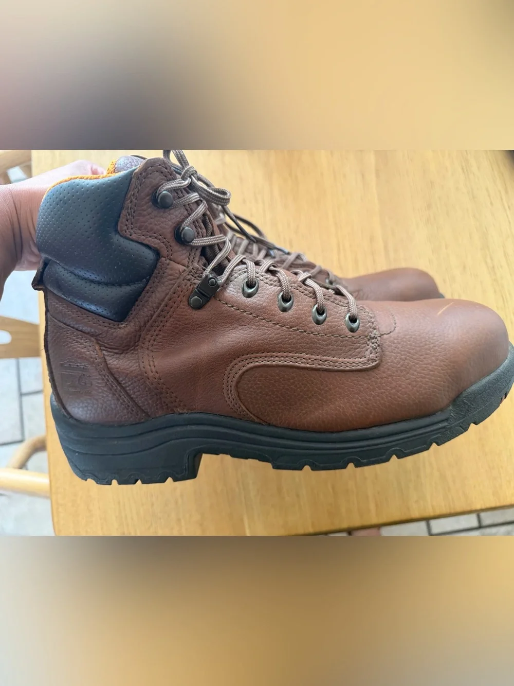 Timberlands Brown Leather Men's Work Boots
